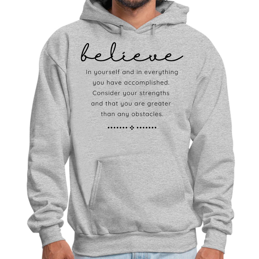 Mens Graphic Hoodie Believe in Yourself