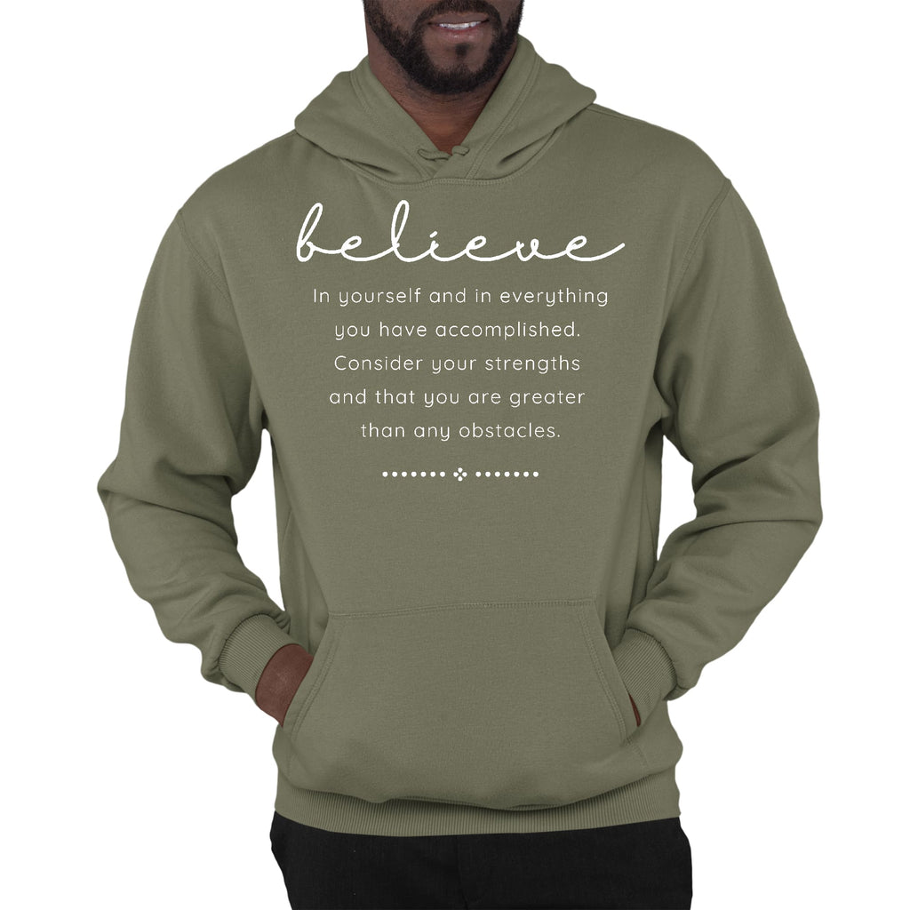 Mens Graphic Hoodie Believe in Yourself