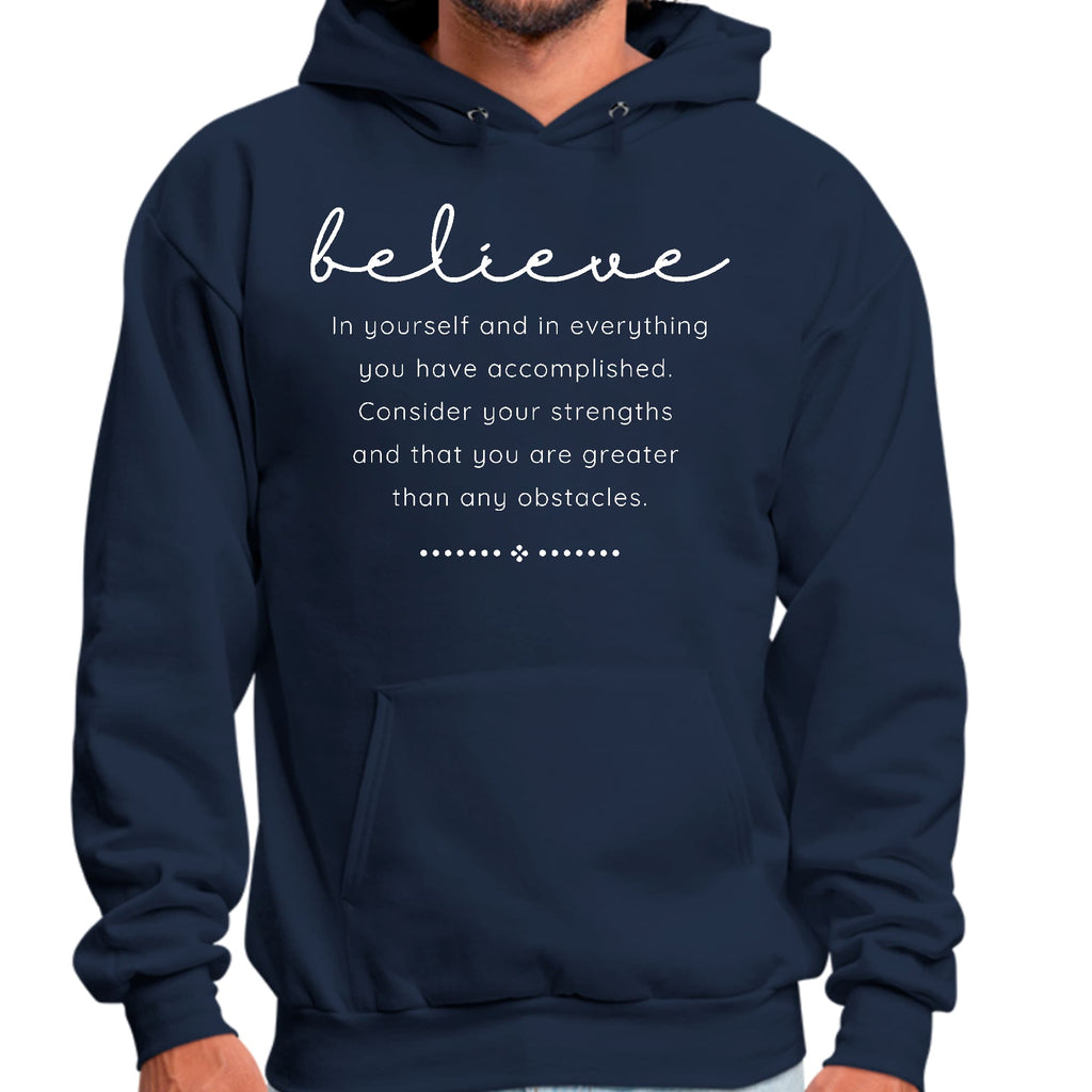 Mens Graphic Hoodie Believe in Yourself