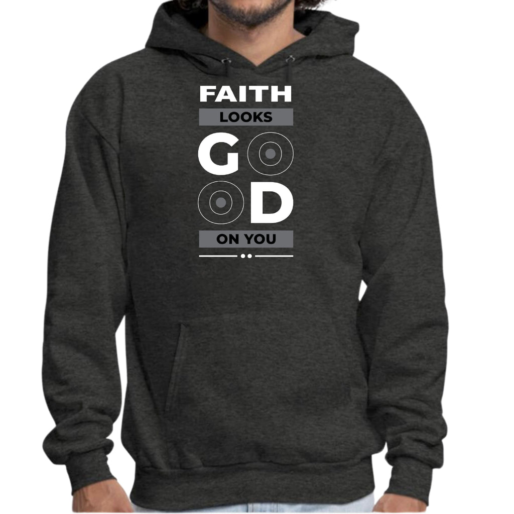 Mens Graphic Hoodie Faith Looks Good