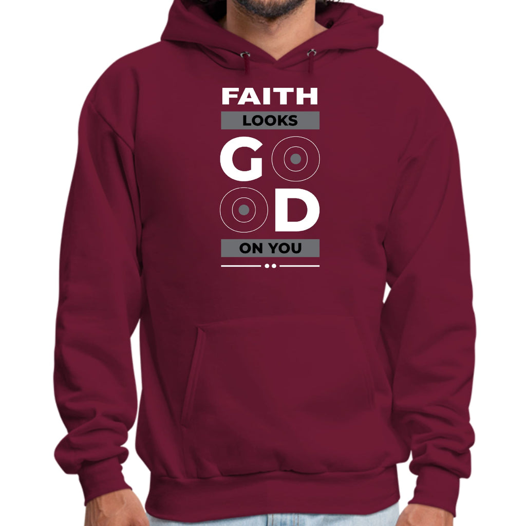 Mens Graphic Hoodie Faith Looks Good