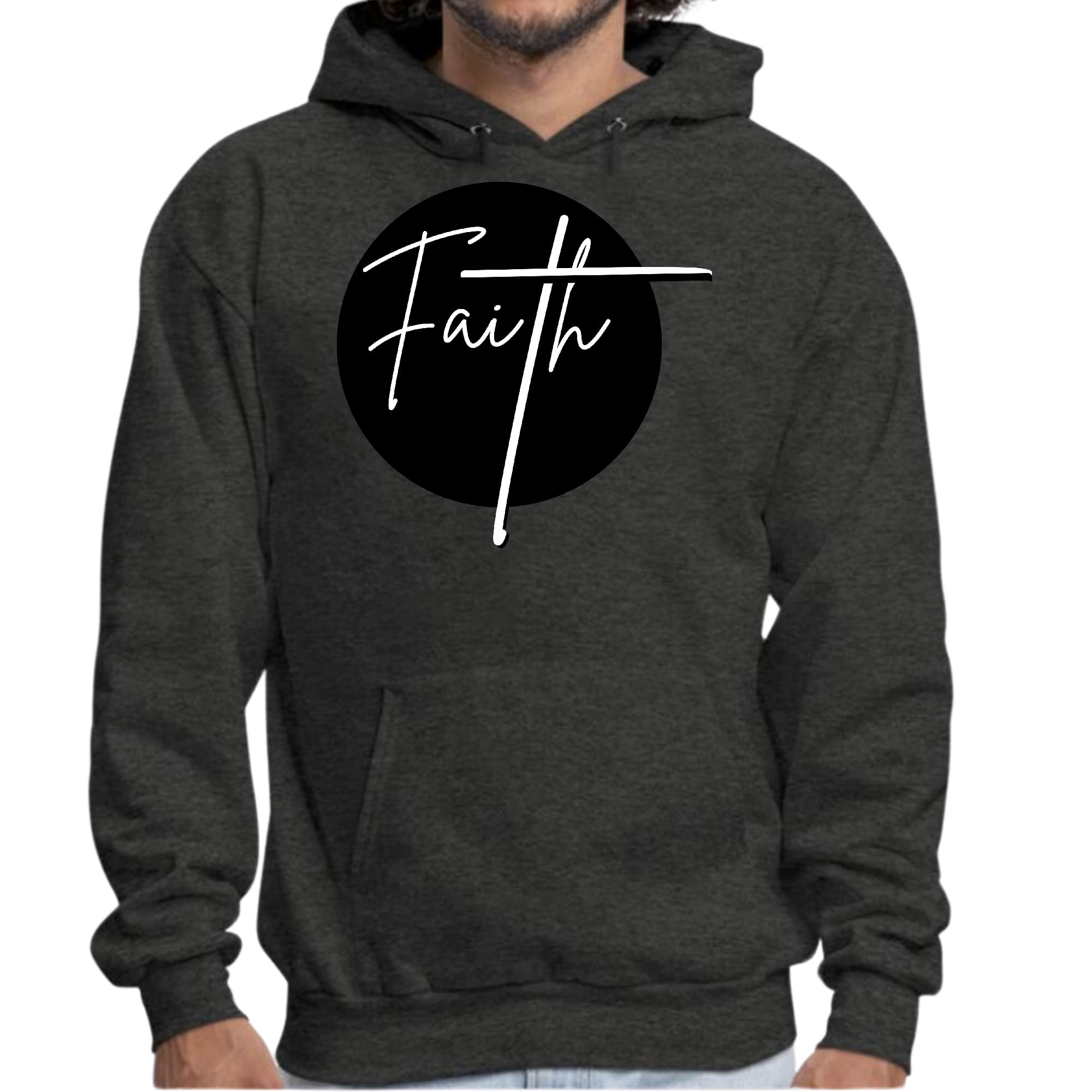 Mens Graphic Hoodie Faith Print