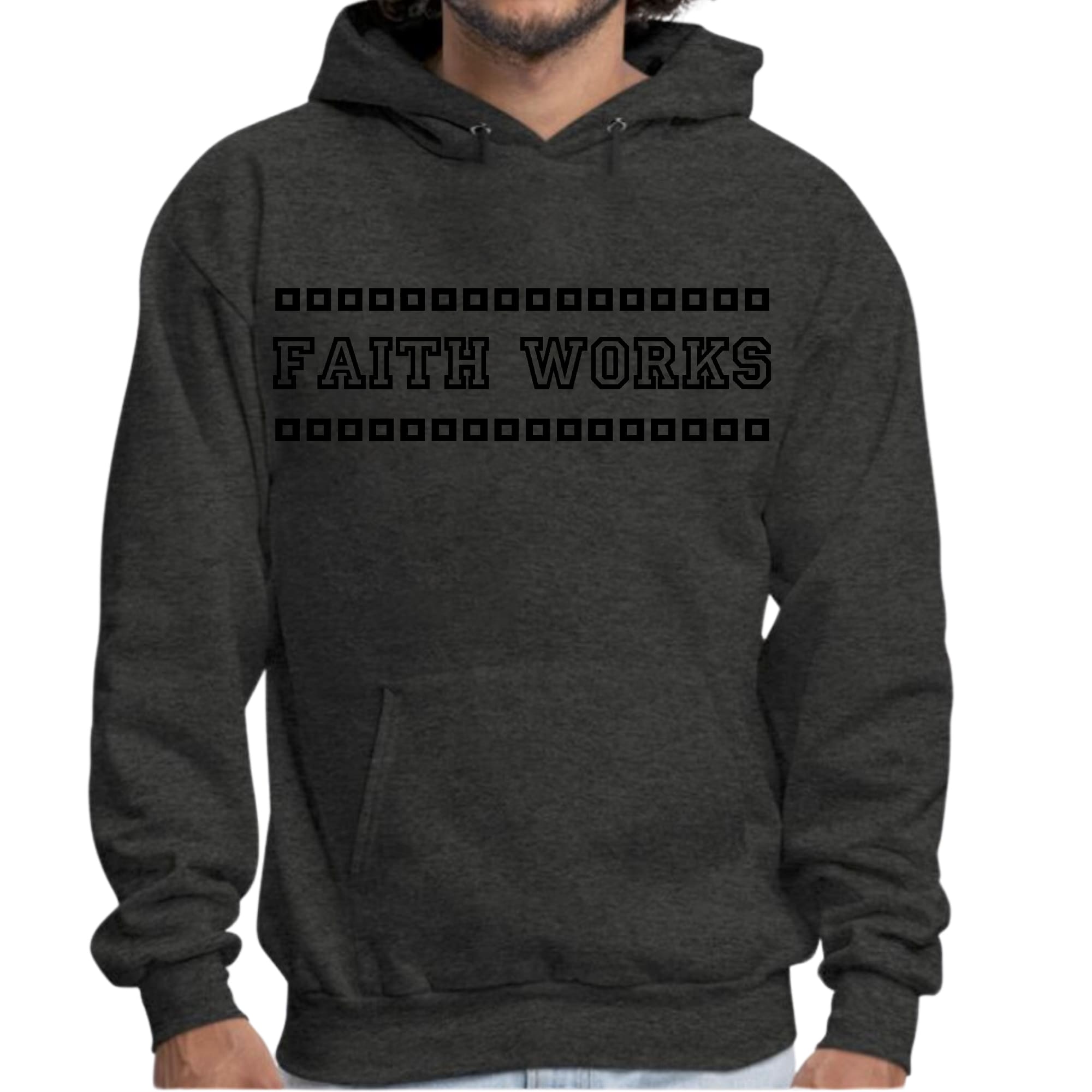 Mens Graphic Hoodie Faith Works