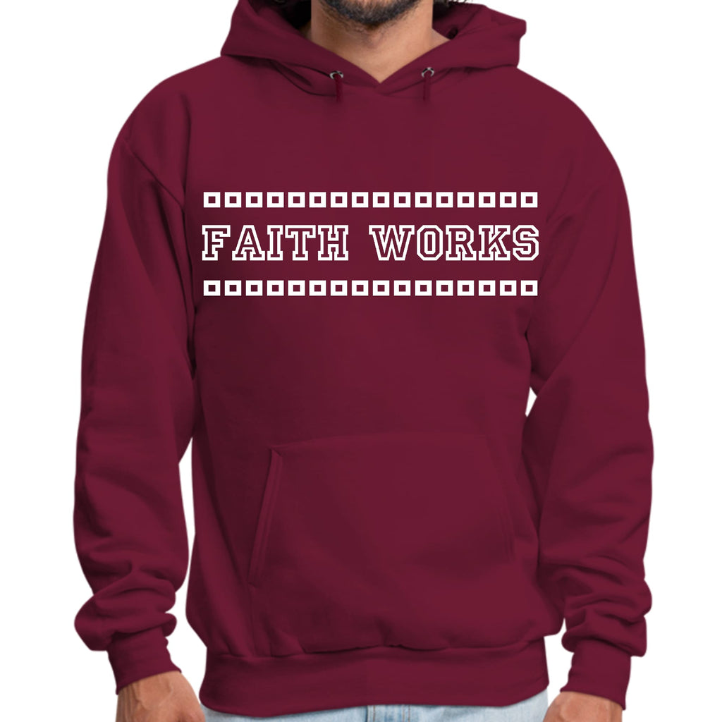 Mens Graphic Hoodie Faith Works
