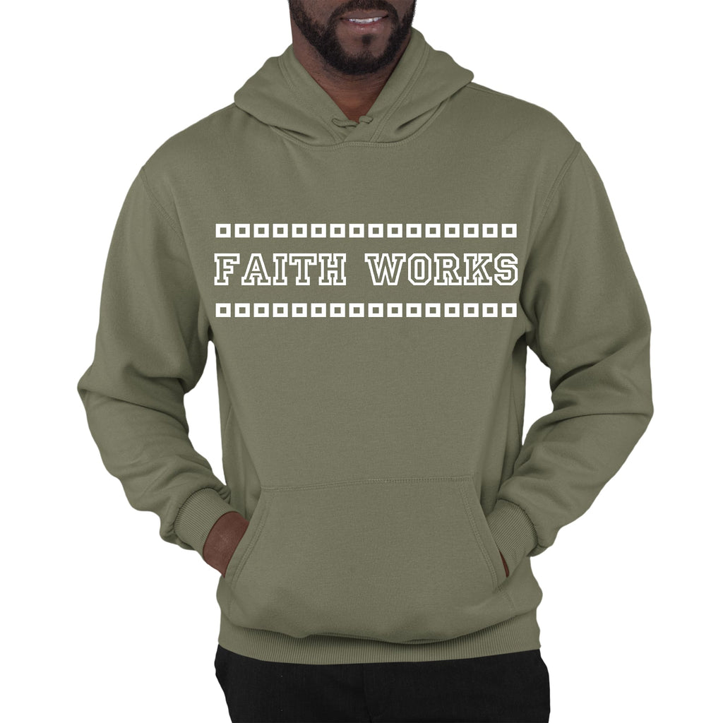 Mens Graphic Hoodie Faith Works