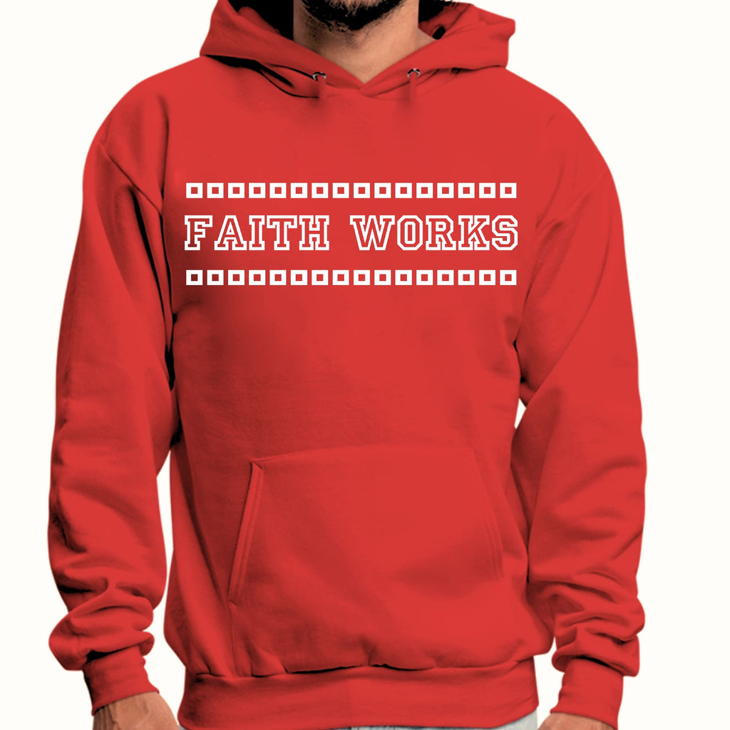 Mens Graphic Hoodie Faith Works