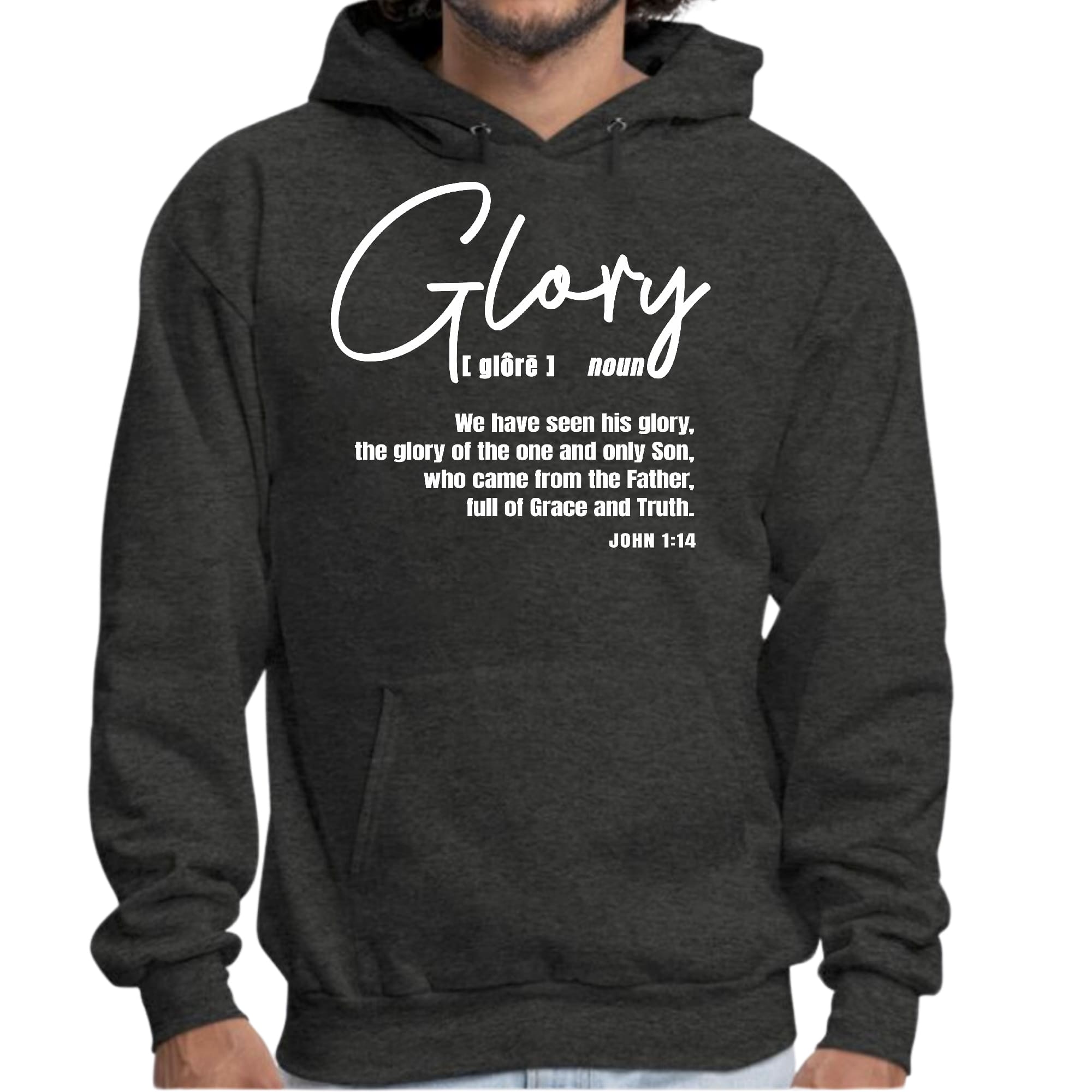 Mens Graphic Hoodie Glory - Christian Inspiration