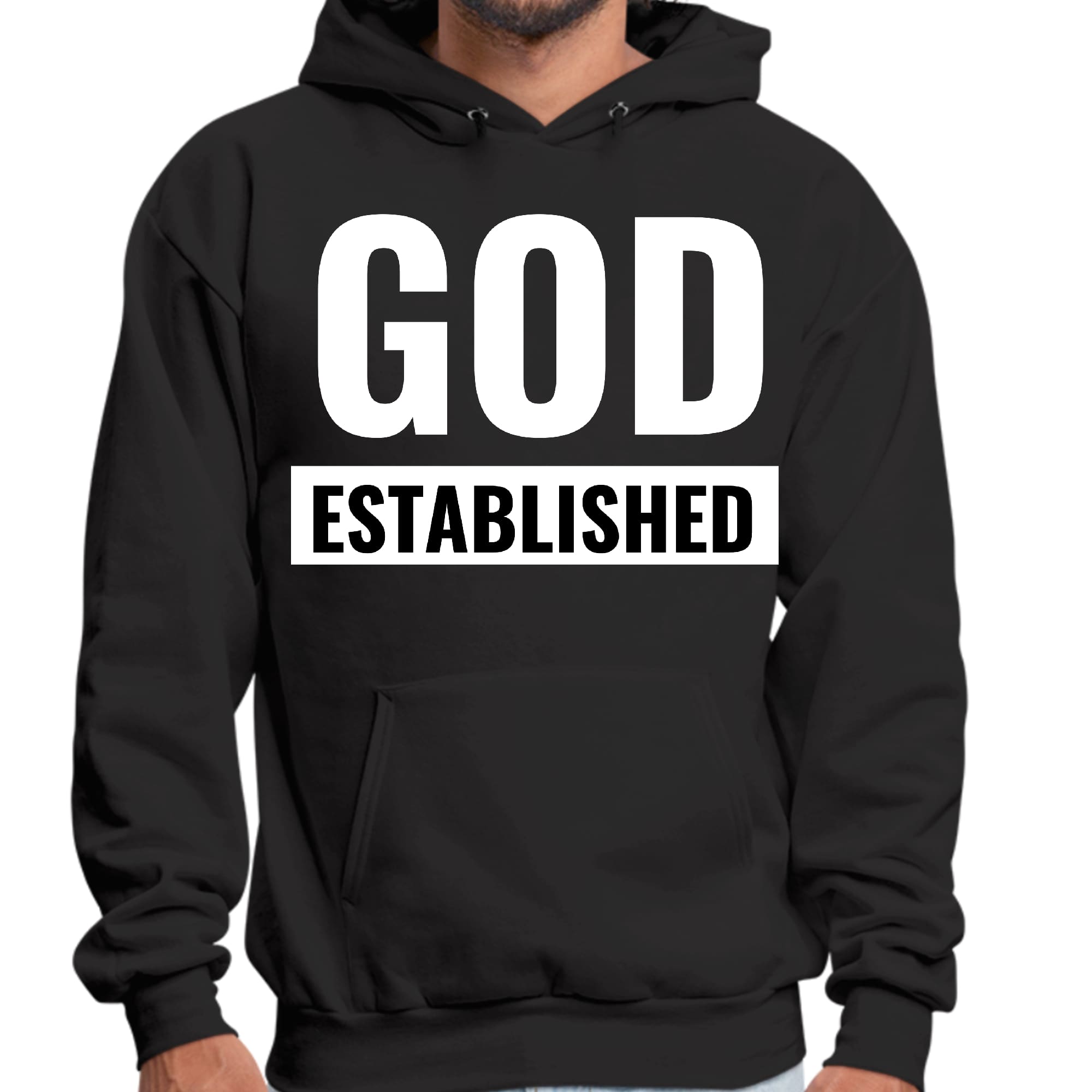 Mens Graphic Hoodie God Established