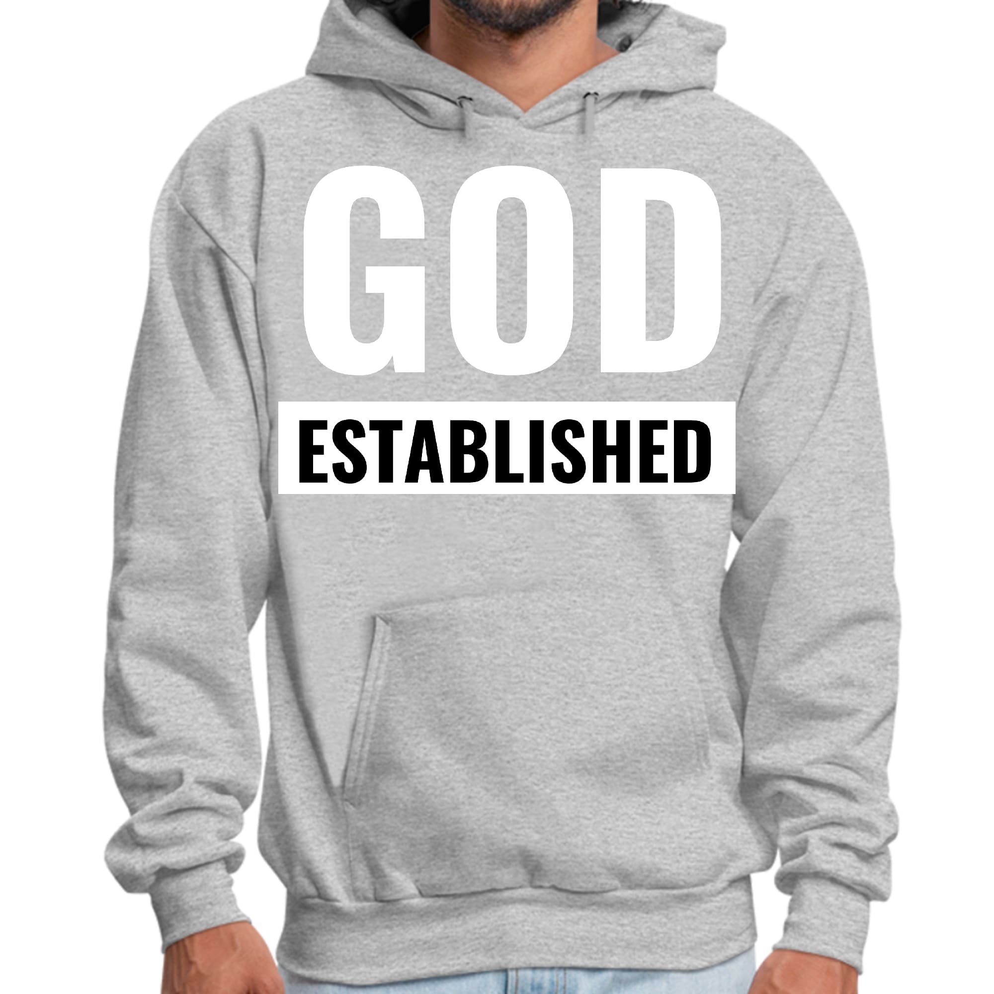 Mens Graphic Hoodie God Established