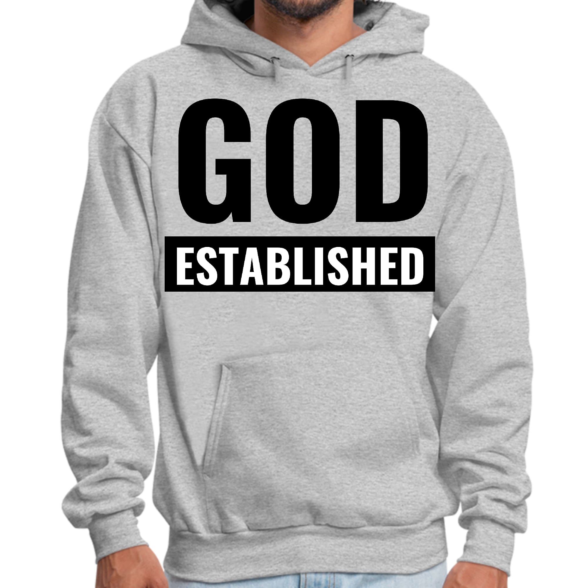 Mens Graphic Hoodie God Established