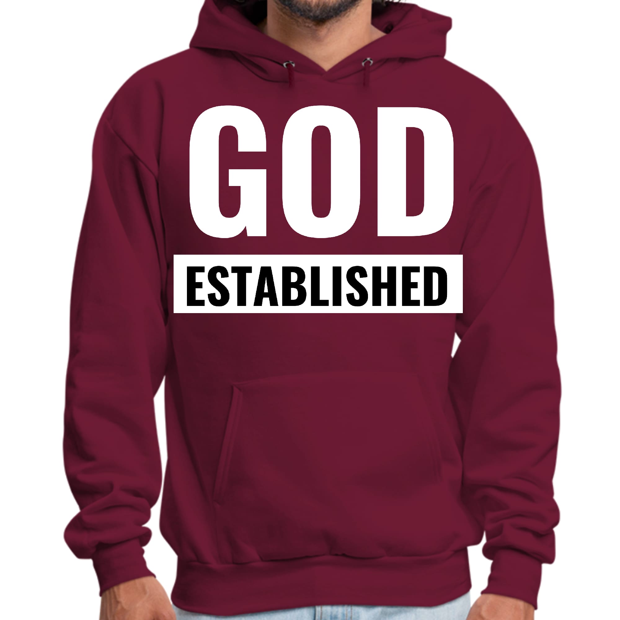 Mens Graphic Hoodie God Established