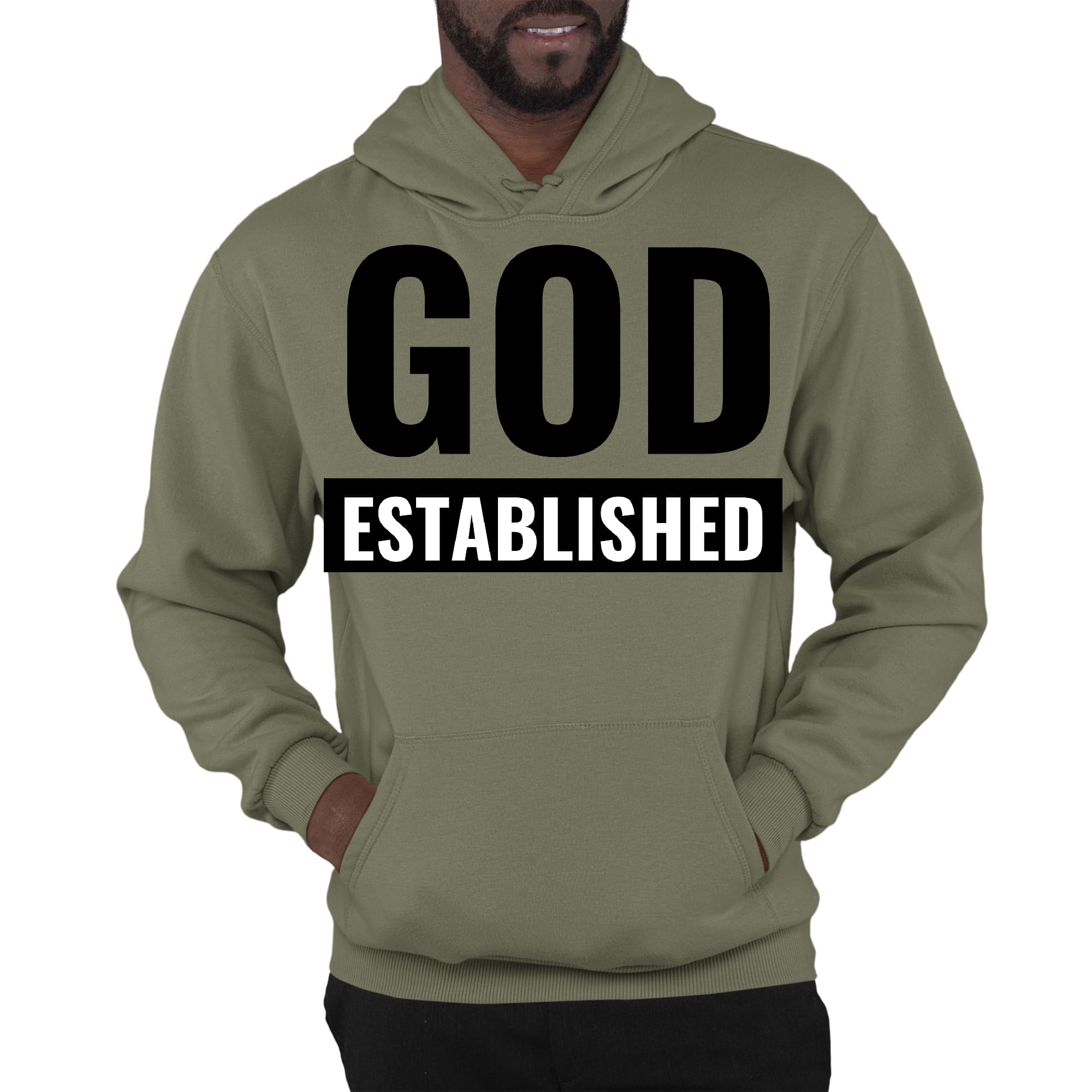 Mens Graphic Hoodie God Established