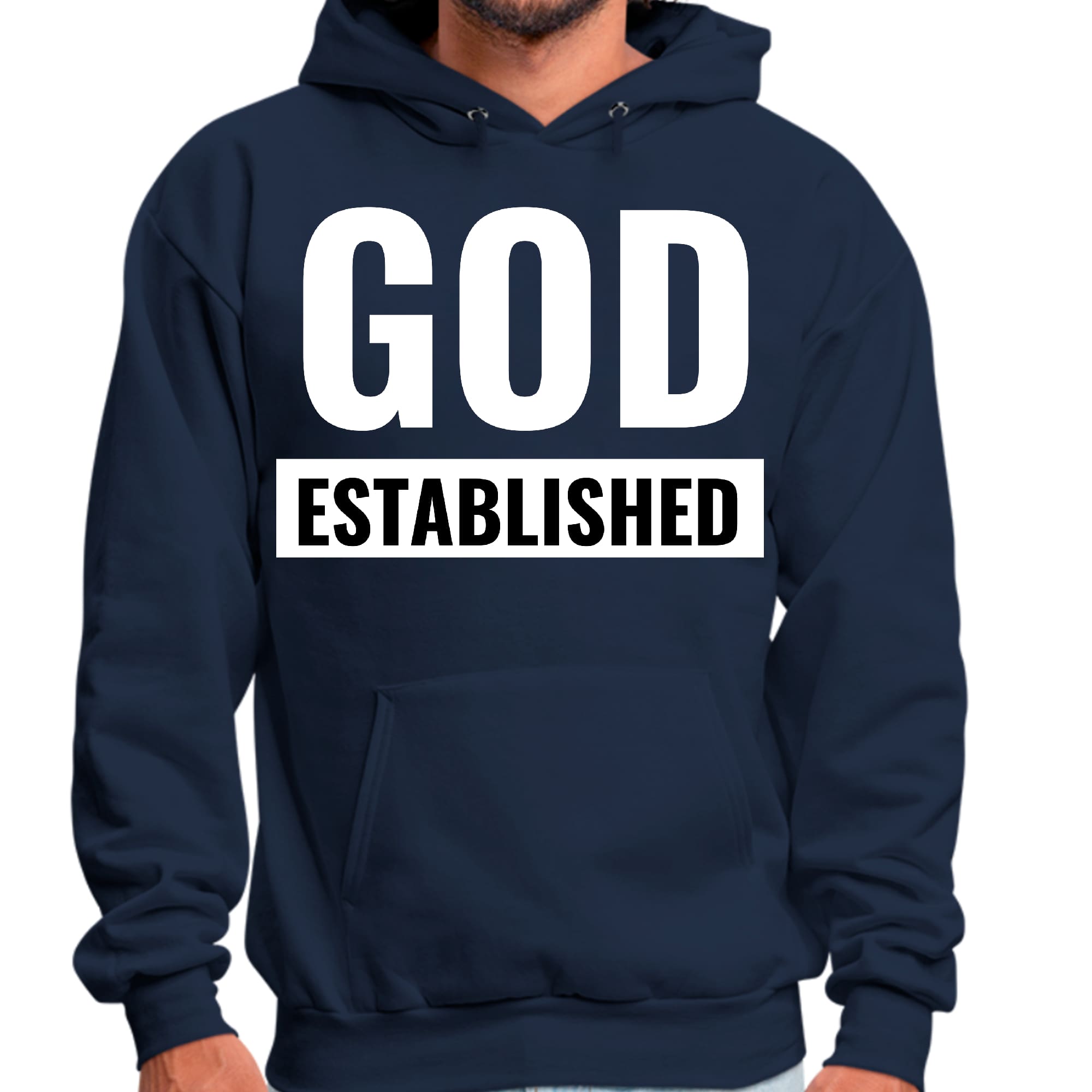 Mens Graphic Hoodie God Established