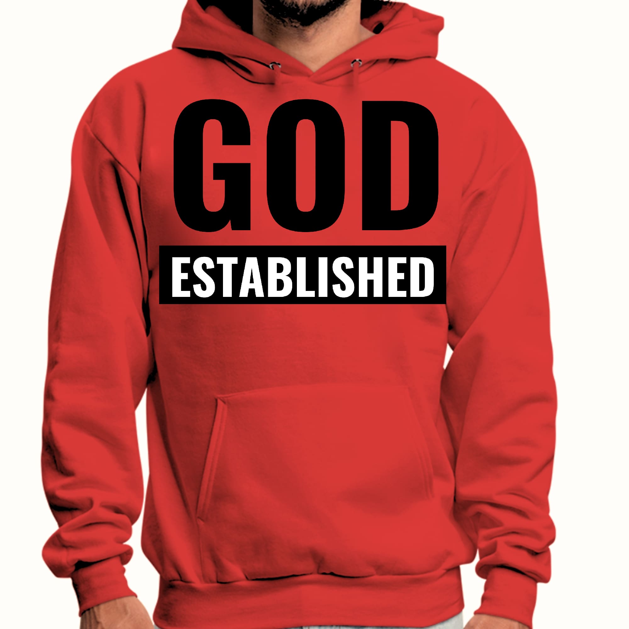 Mens Graphic Hoodie God Established