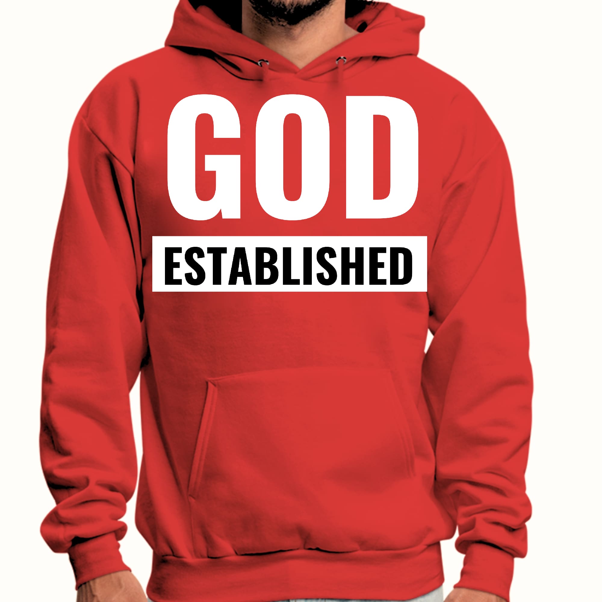 Mens Graphic Hoodie God Established