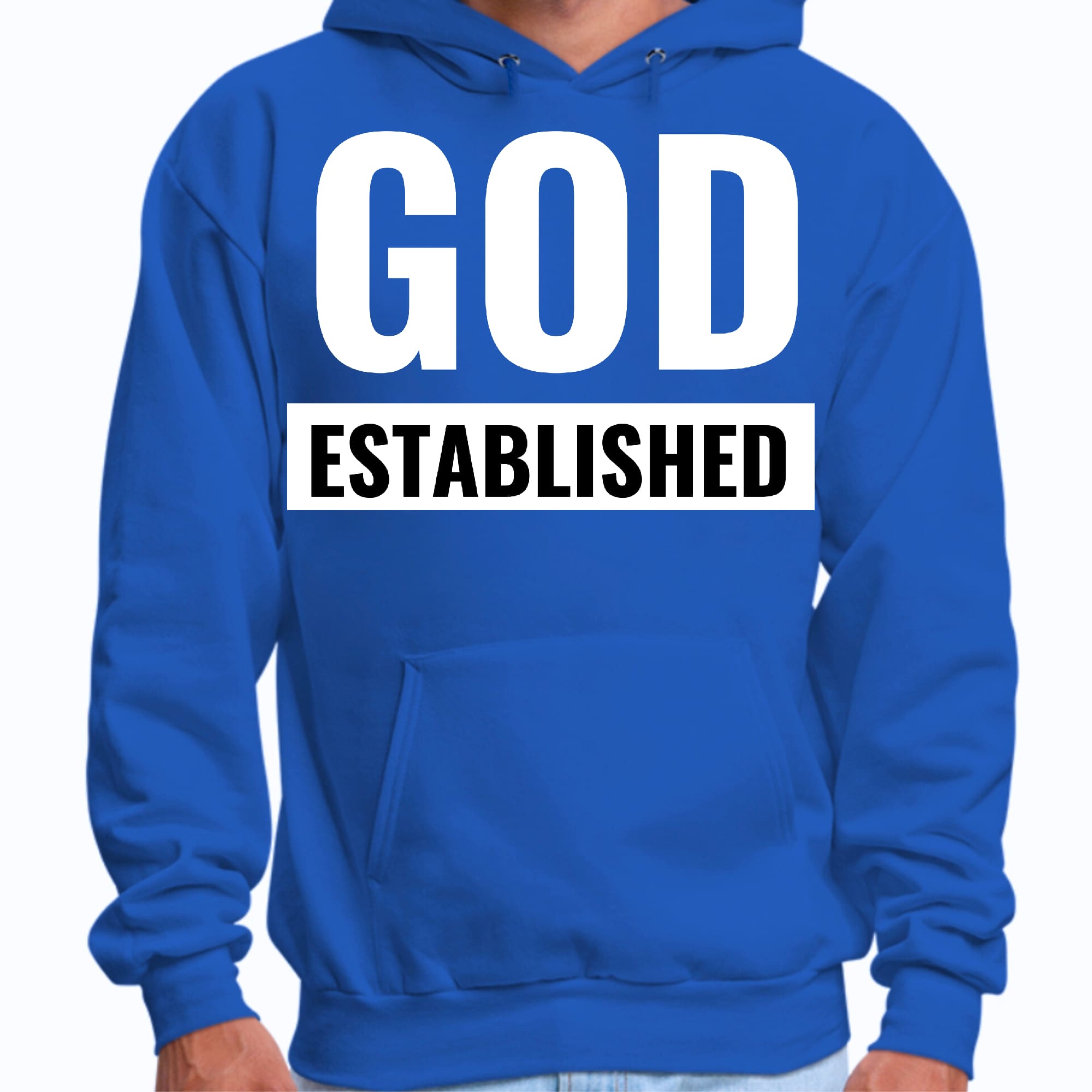Mens Graphic Hoodie God Established