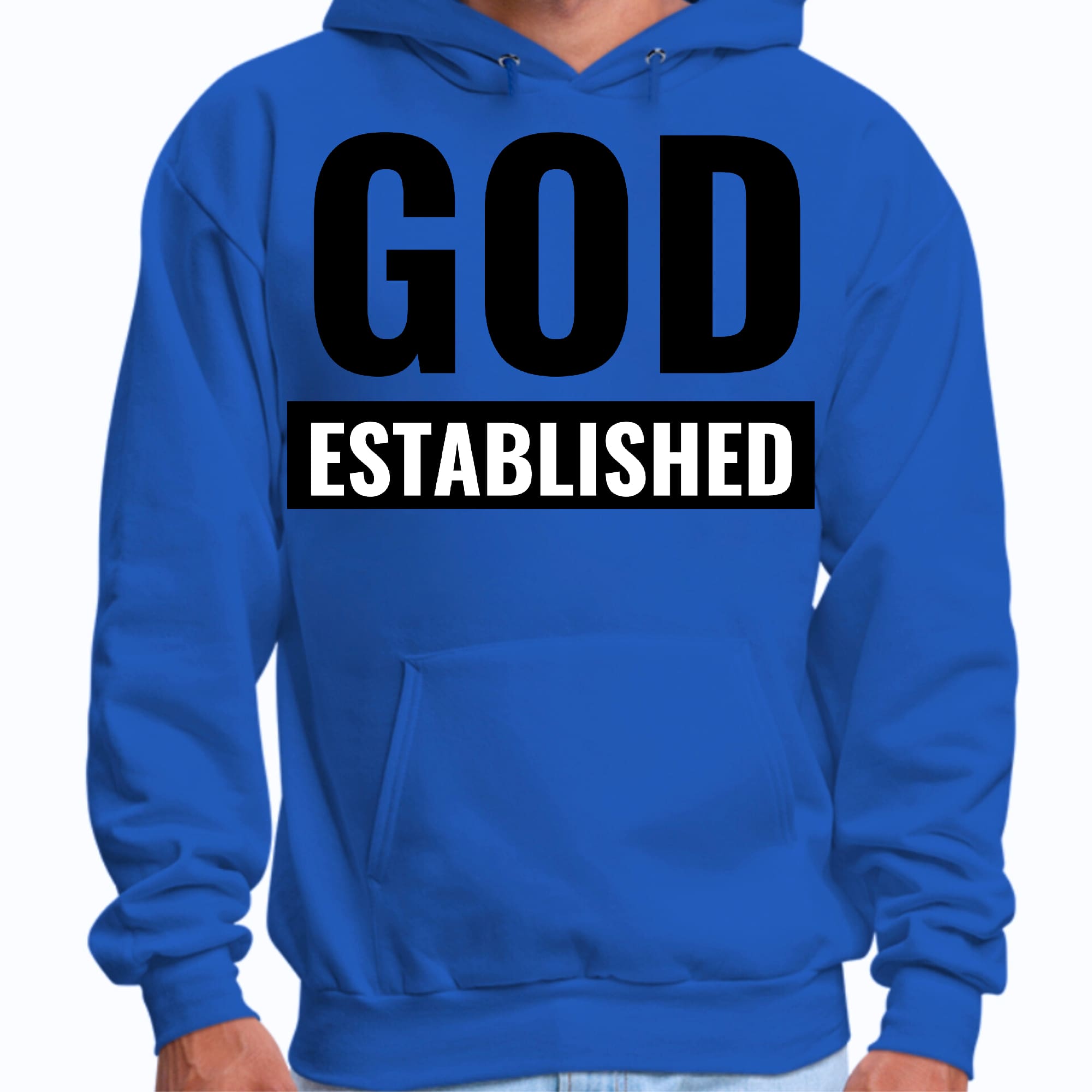 Mens Graphic Hoodie God Established