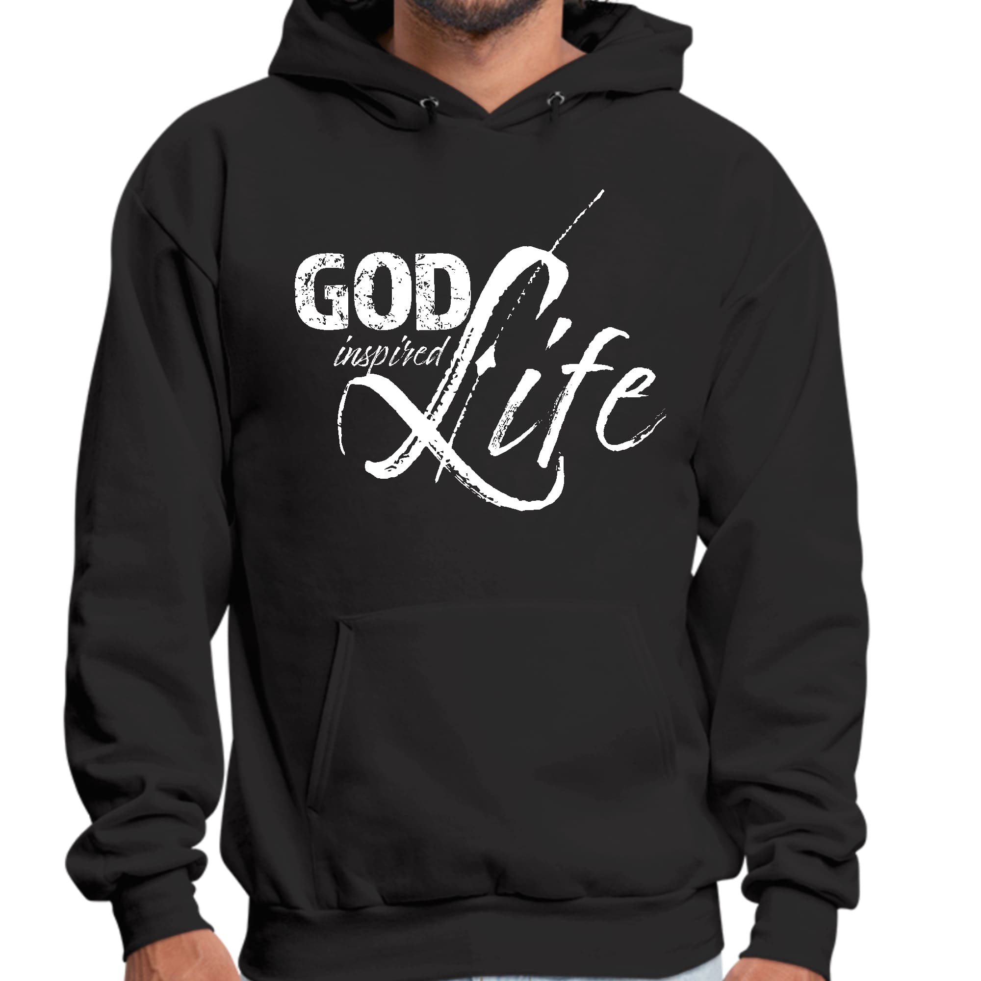 Mens Graphic Hoodie God Inspired Life