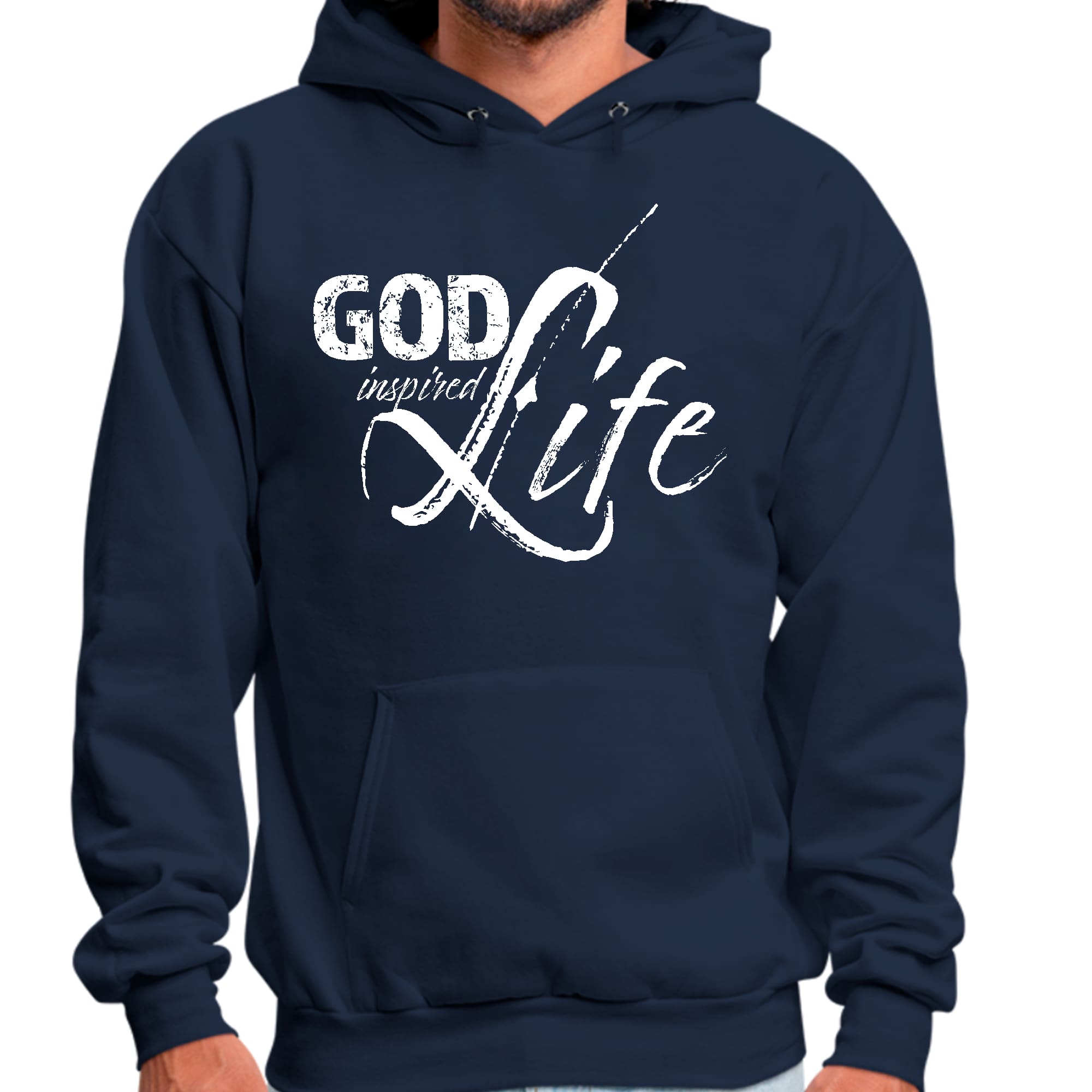 Mens Graphic Hoodie God Inspired Life