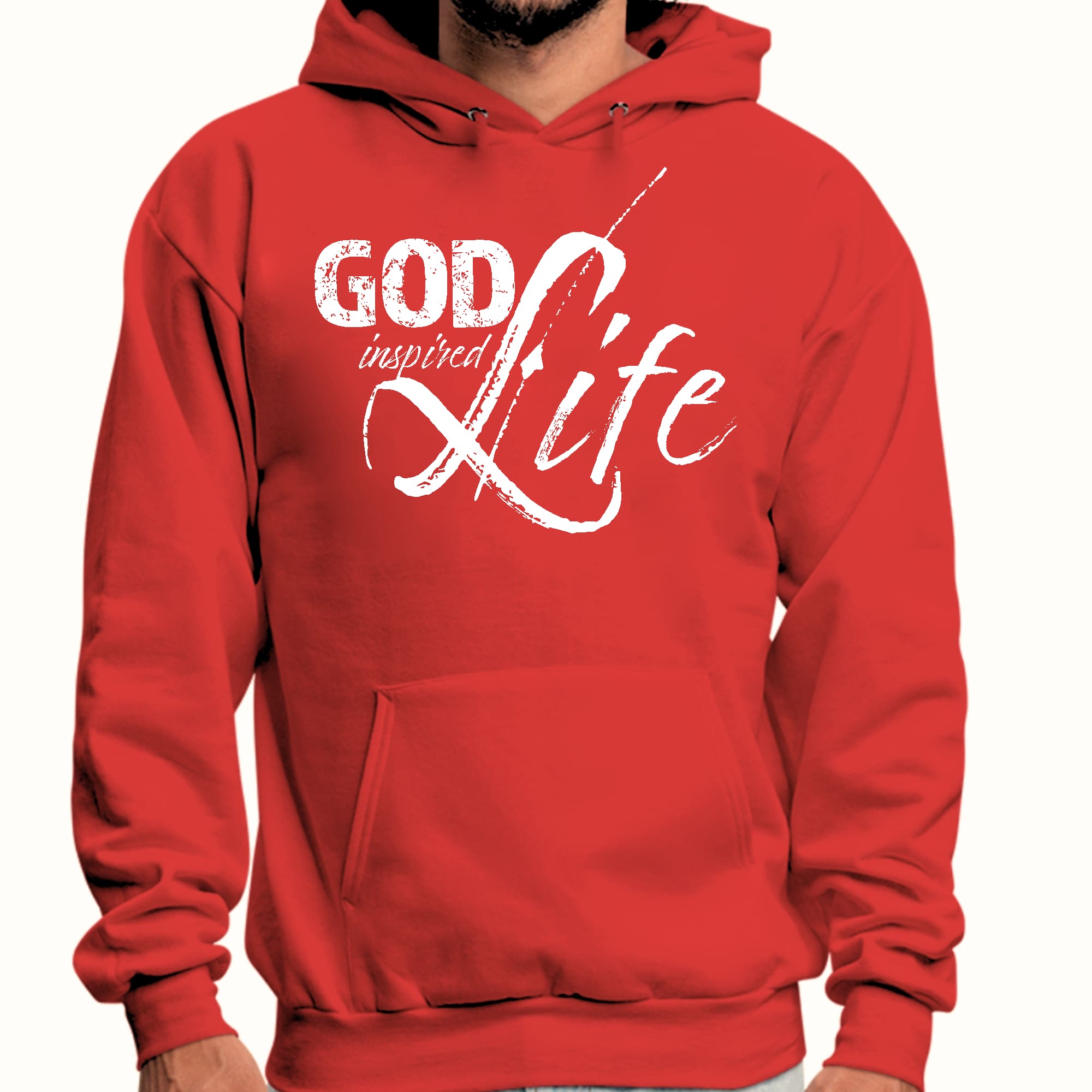 Mens Graphic Hoodie God Inspired Life