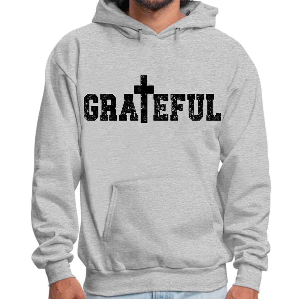Mens Graphic Hoodie Grateful Print