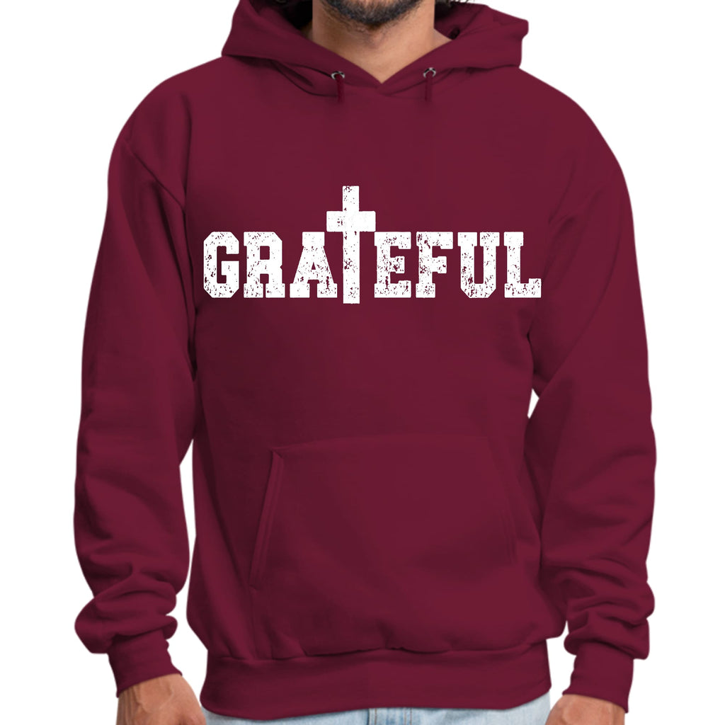 Mens Graphic Hoodie Grateful Print