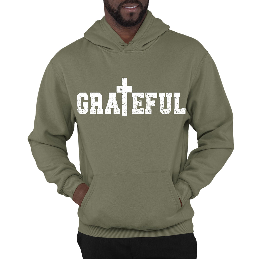 Mens Graphic Hoodie Grateful Print