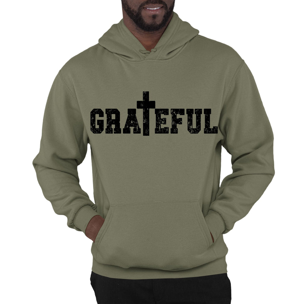 Mens Graphic Hoodie Grateful Print