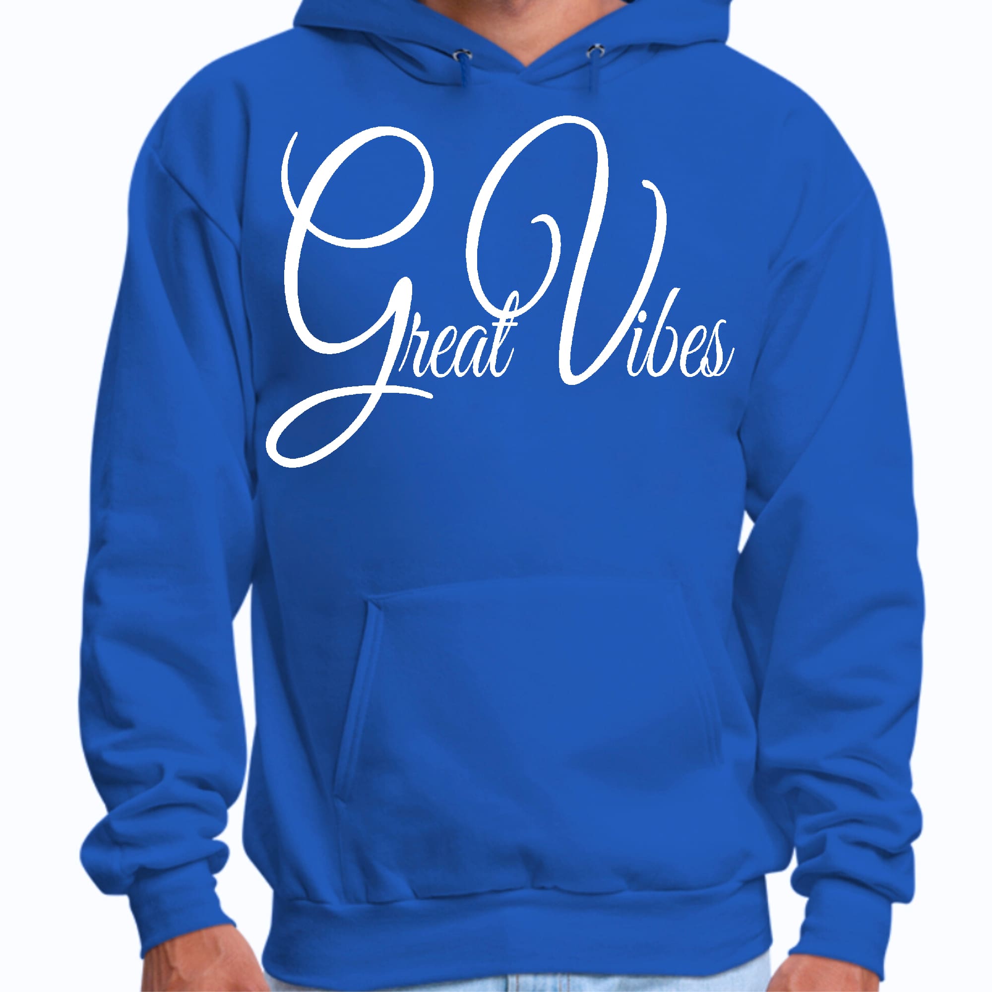Mens Graphic Hoodie Great Vibes