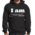Mens Graphic Hoodie i am Loved - John 3:16 Illustration