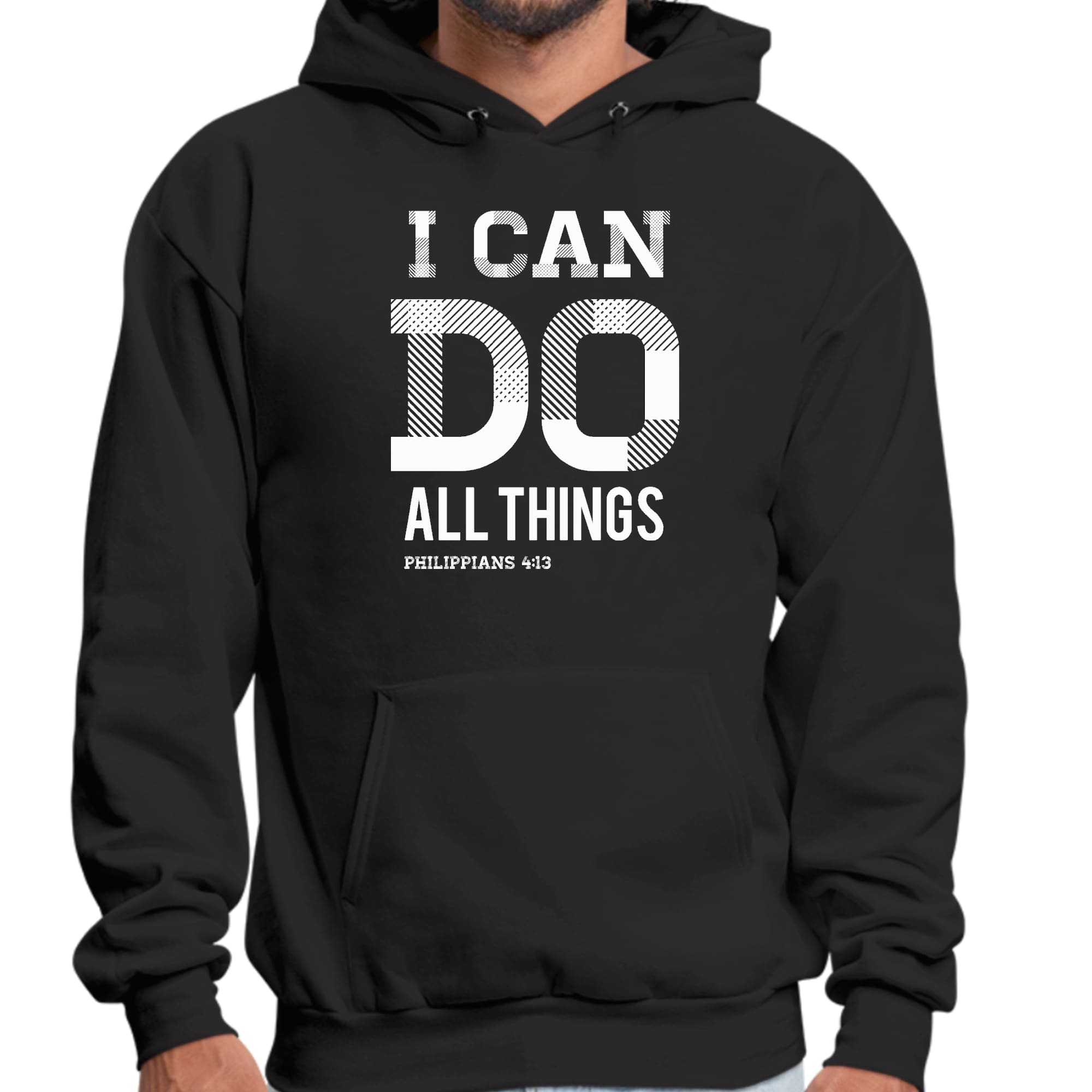 Mens Graphic Hoodie i can do All Things Philippians 4:13