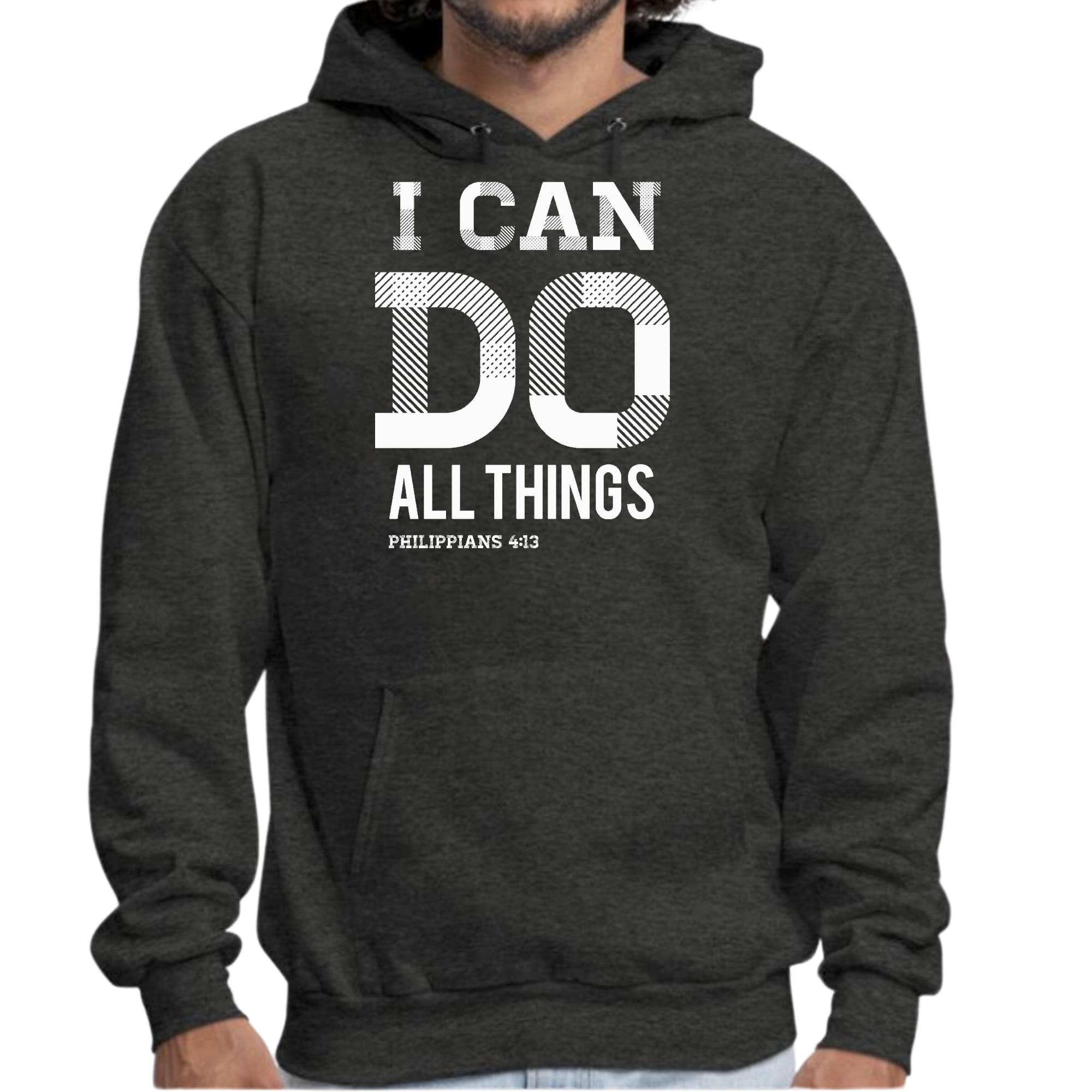 Mens Graphic Hoodie i can do All Things Philippians 4:13