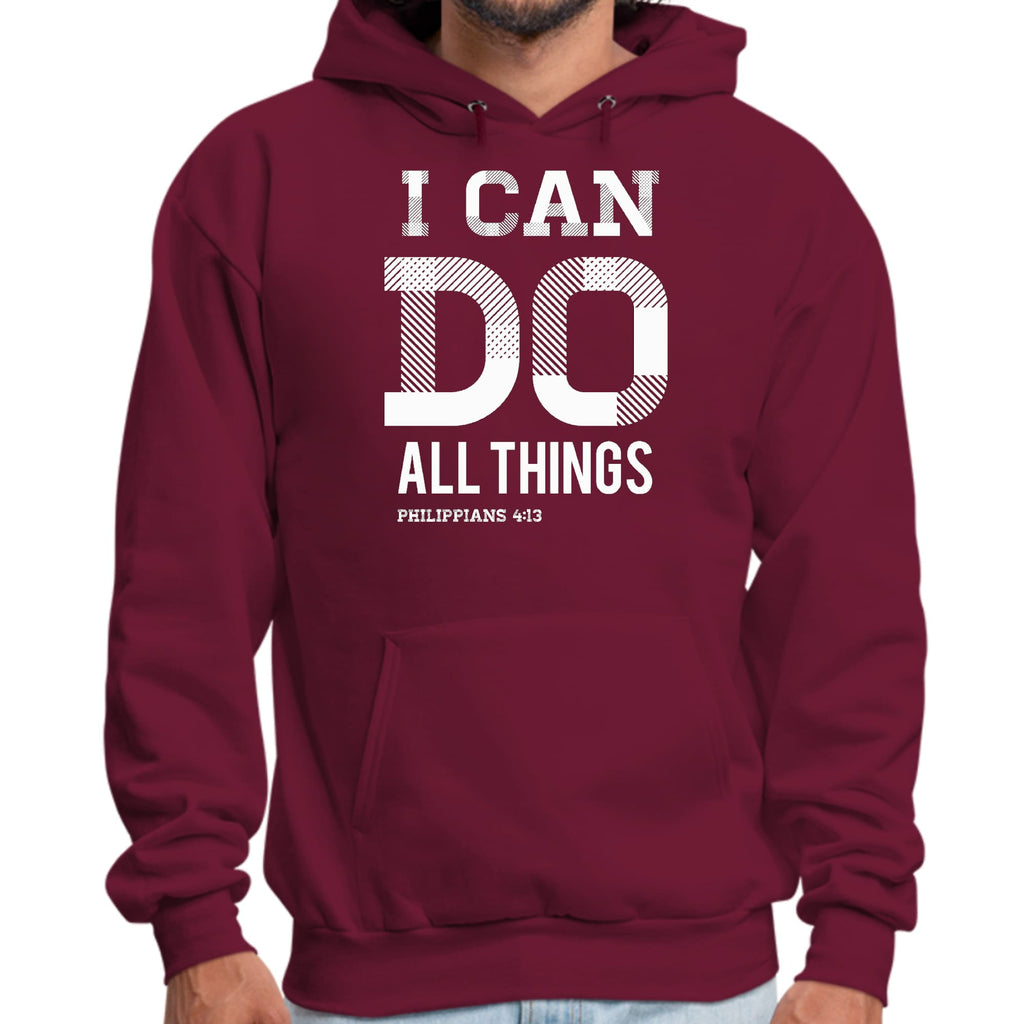Mens Graphic Hoodie i can do All Things Philippians 4:13