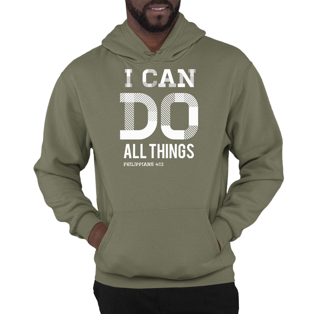 Mens Graphic Hoodie i can do All Things Philippians 4:13