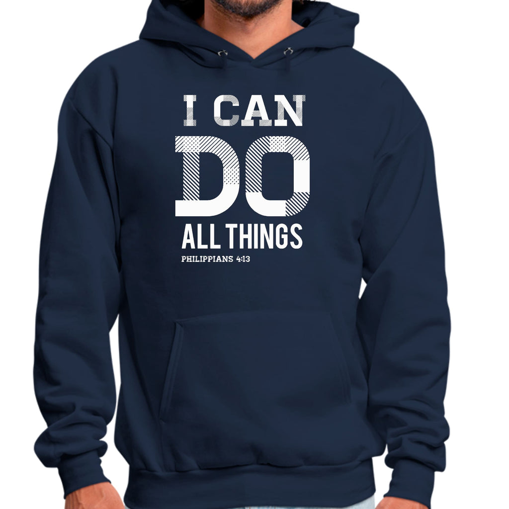Mens Graphic Hoodie i can do All Things Philippians 4:13