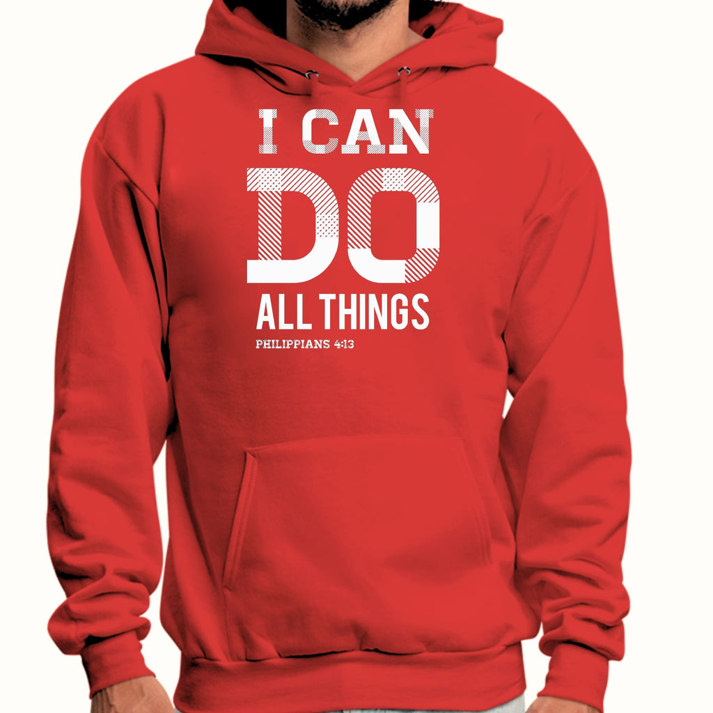 Mens Graphic Hoodie i can do All Things Philippians 4:13
