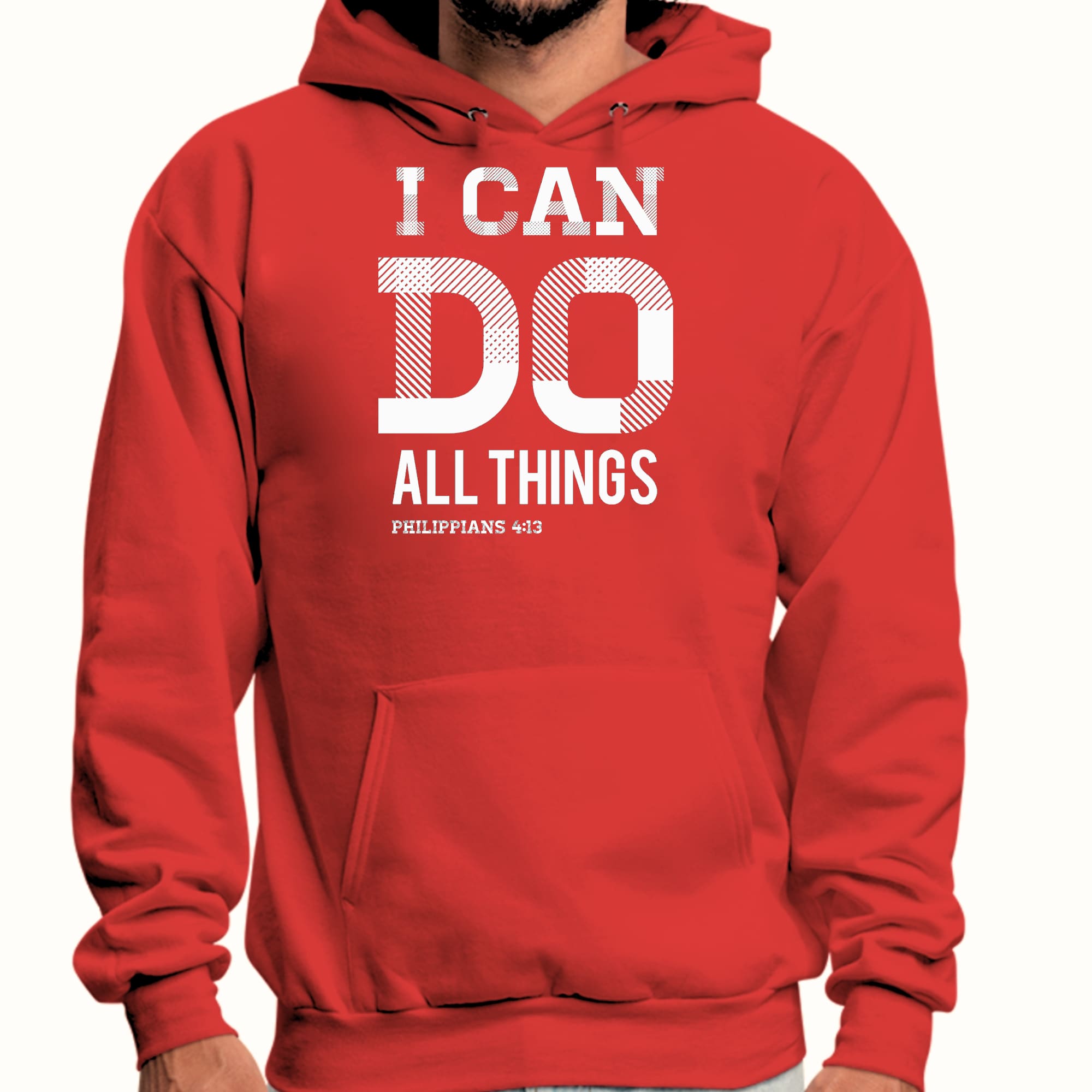 Mens Graphic Hoodie i can do All Things Philippians 4:13