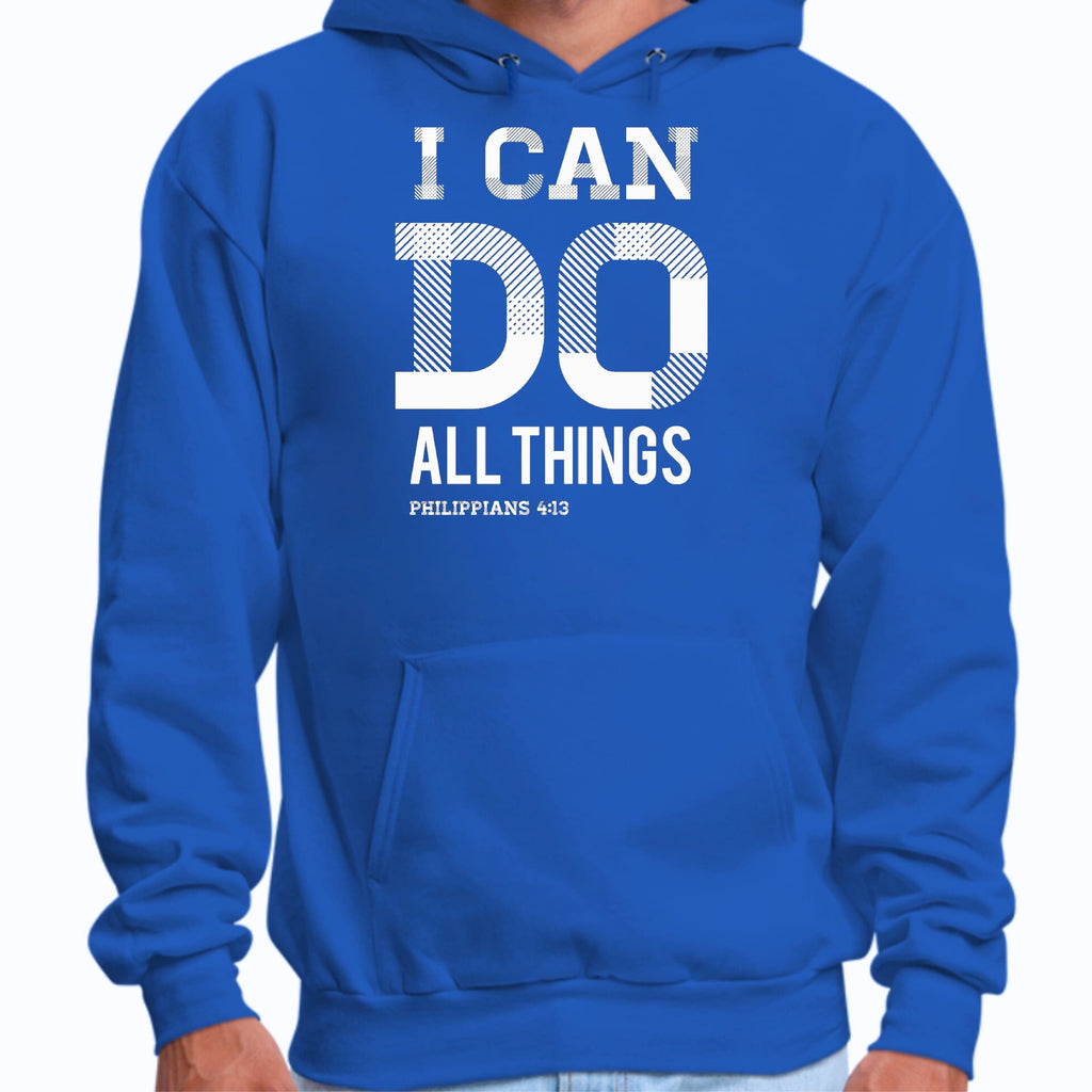 Mens Graphic Hoodie i can do All Things Philippians 4:13