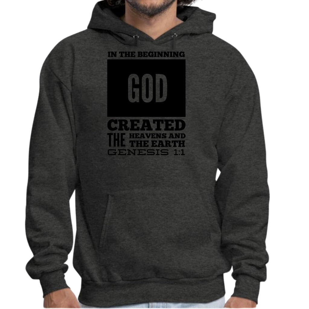 Mens Graphic Hoodie in the Beginning Print