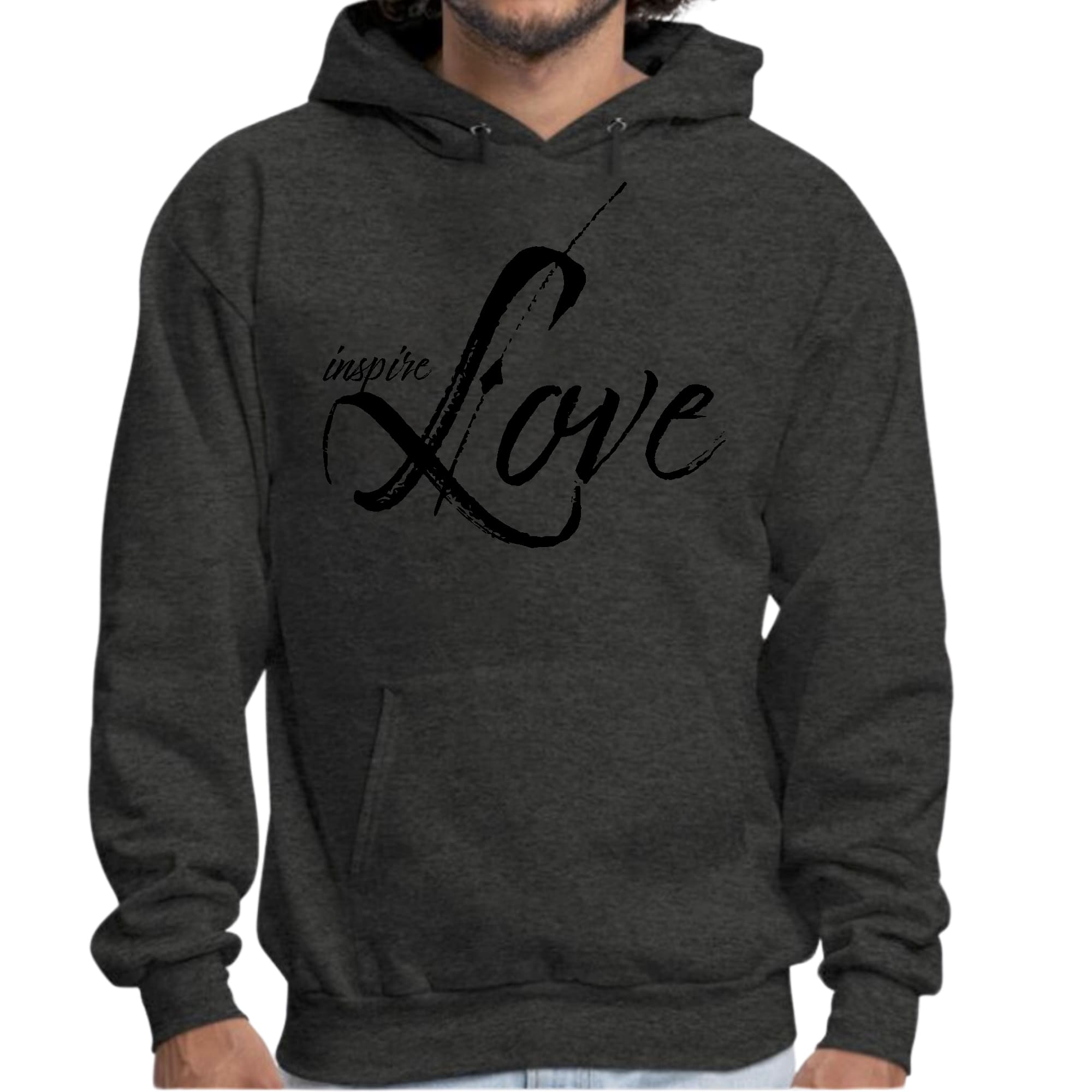 Mens Graphic Hoodie Inspire Love