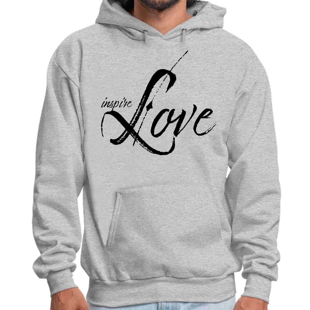Mens Graphic Hoodie Inspire Love
