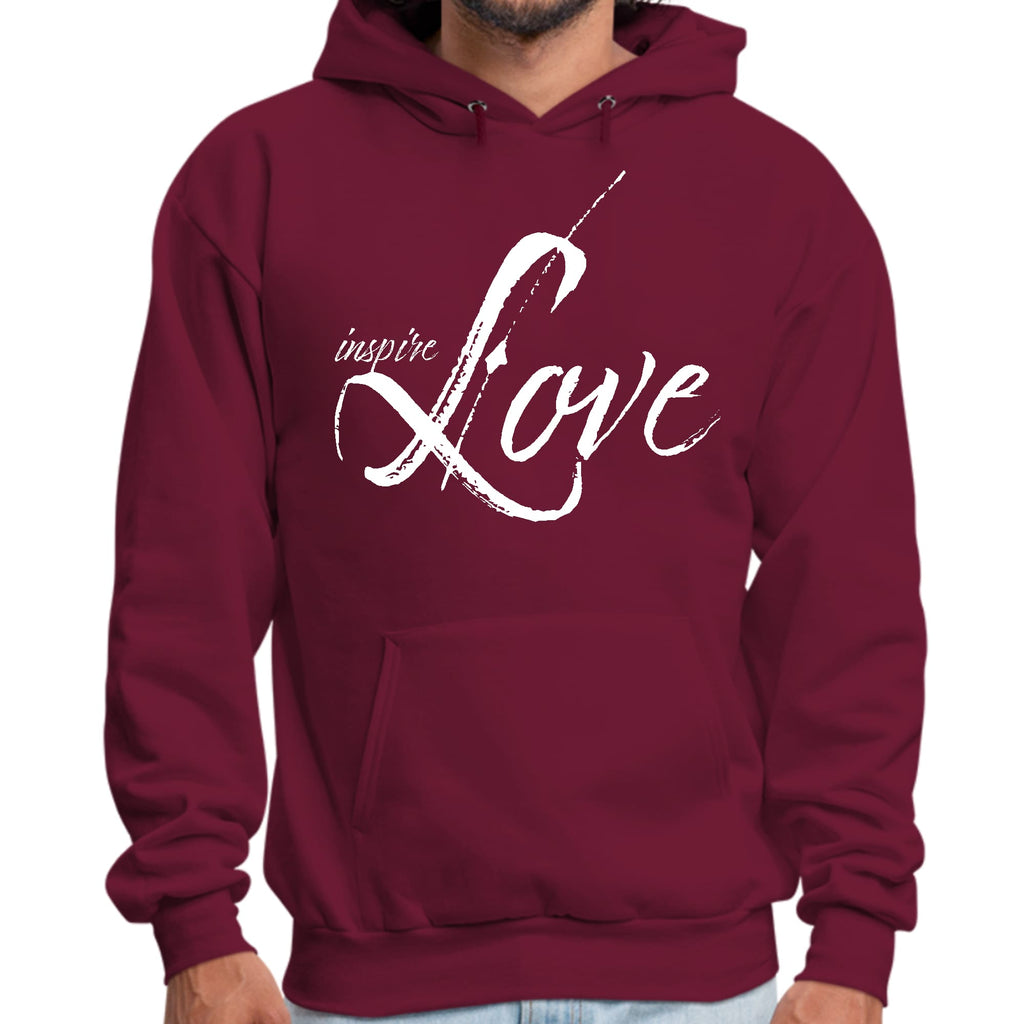 Mens Graphic Hoodie Inspire Love