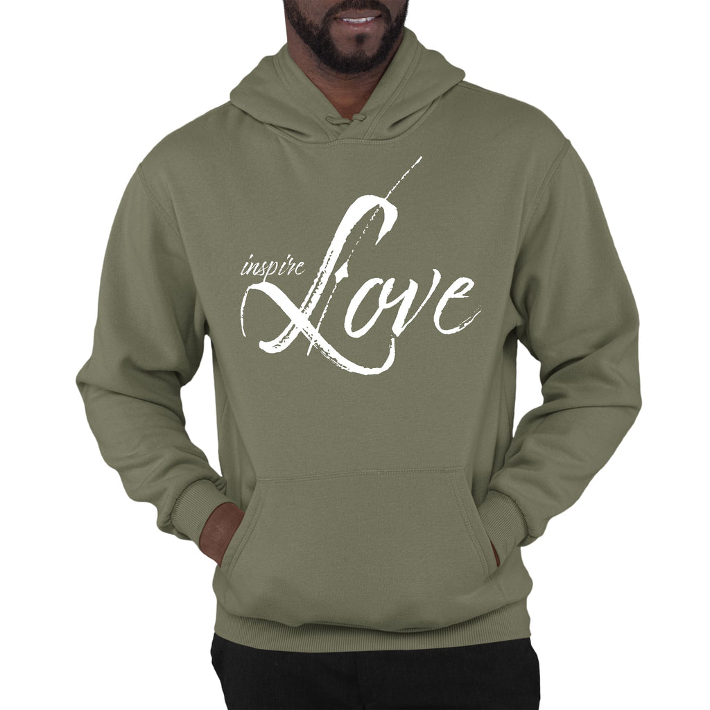 Mens Graphic Hoodie Inspire Love