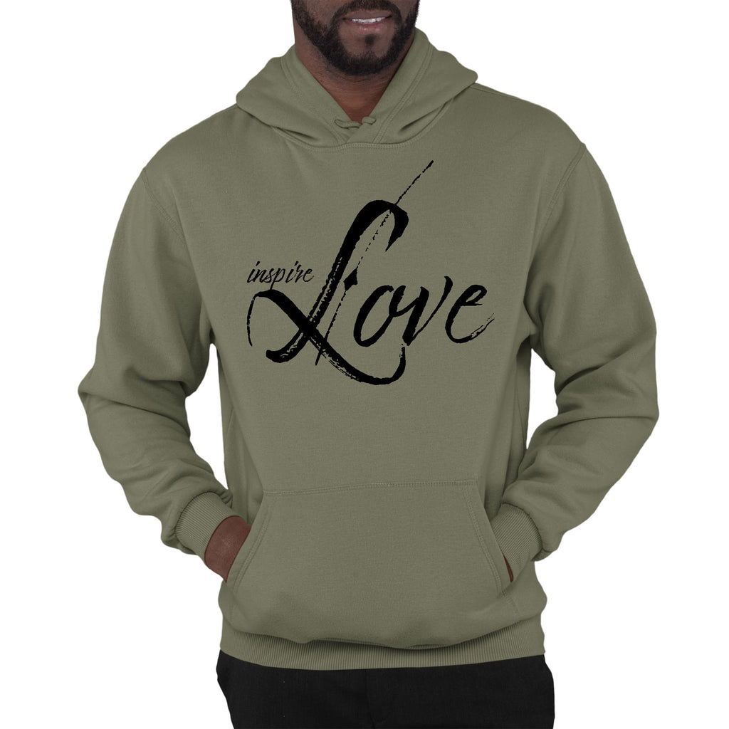 Mens Graphic Hoodie Inspire Love