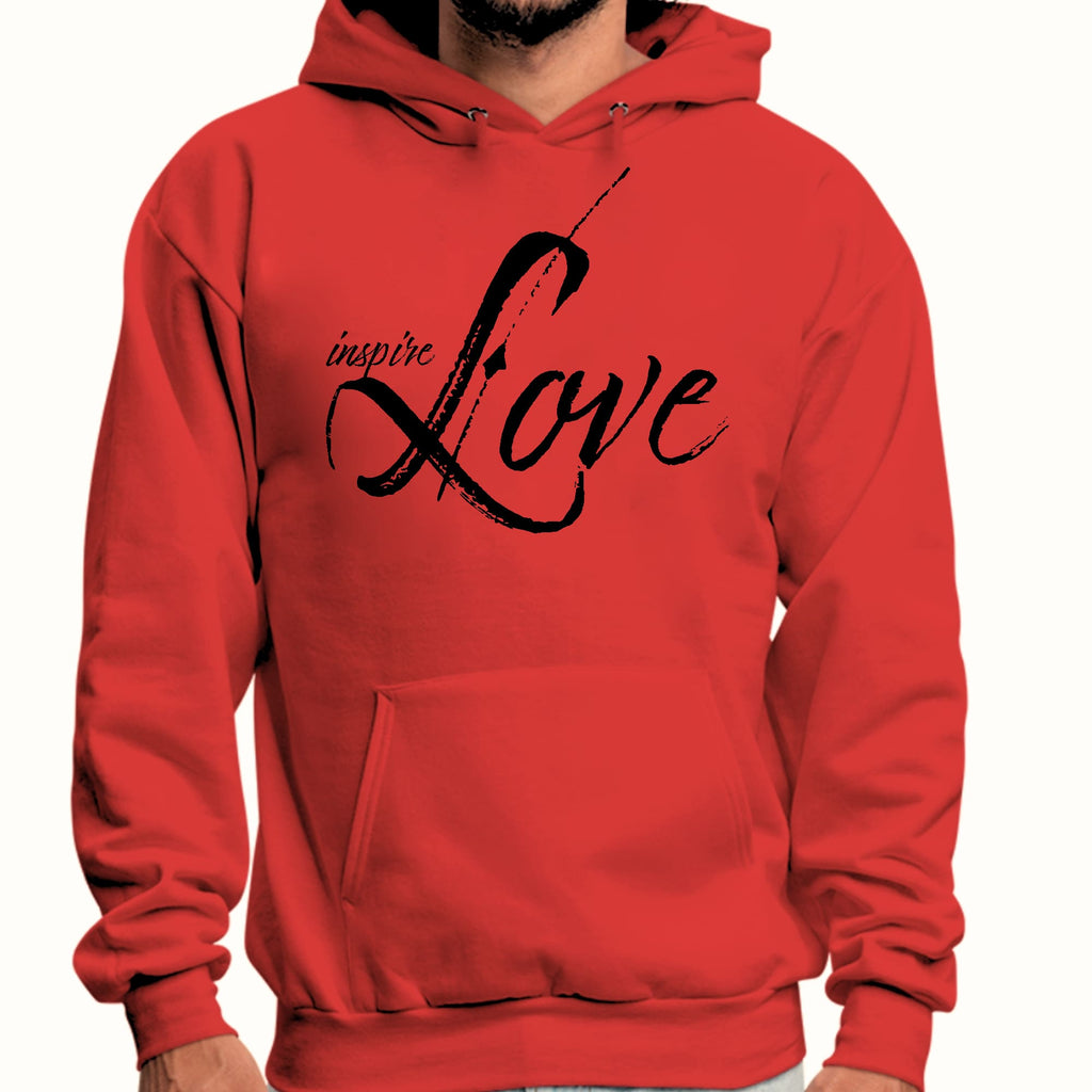 Mens Graphic Hoodie Inspire Love