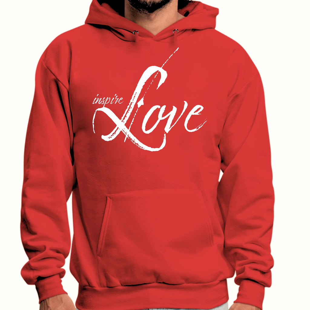 Mens Graphic Hoodie Inspire Love