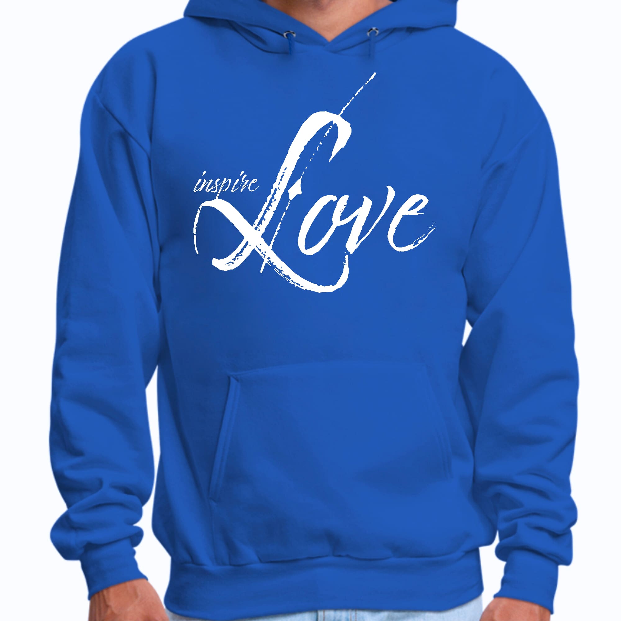 Mens Graphic Hoodie Inspire Love
