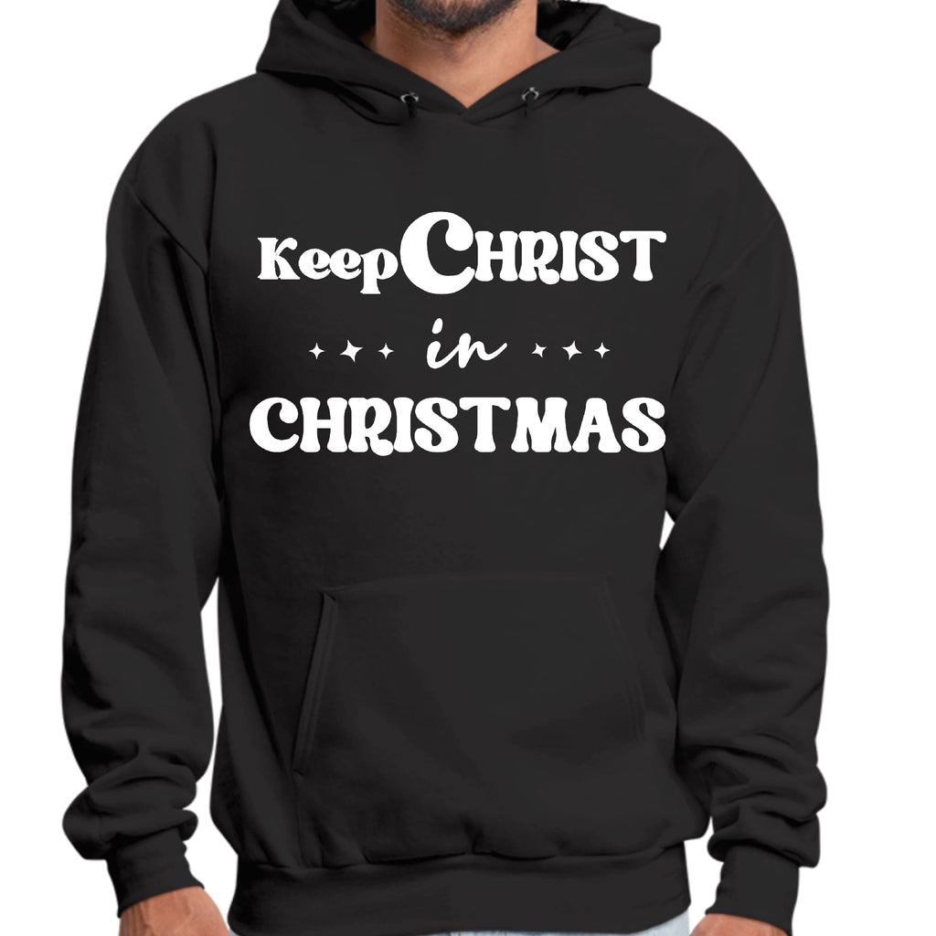 Mens Graphic Hoodie Keep Christ in Christmas - Christian Holiday