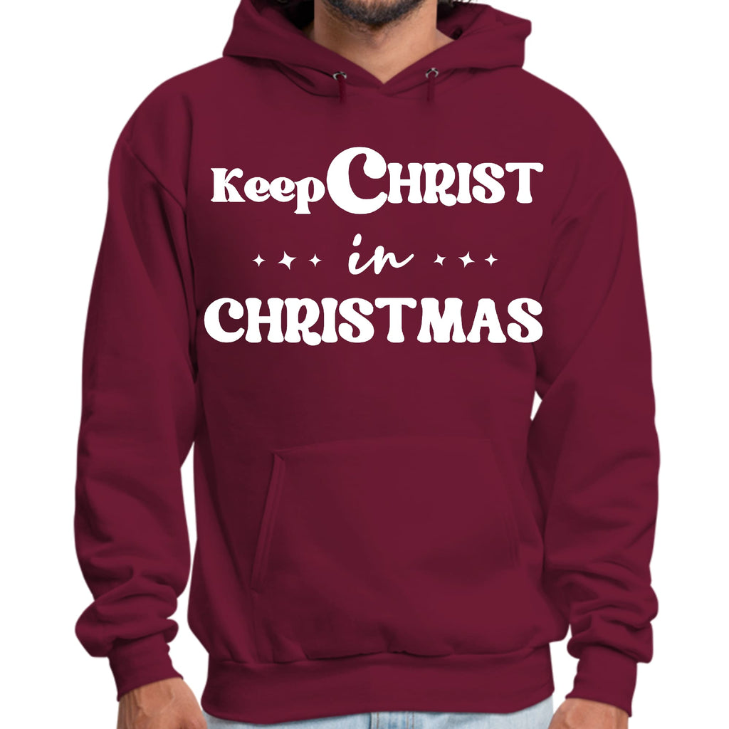 Mens Graphic Hoodie Keep Christ in Christmas - Christian Holiday