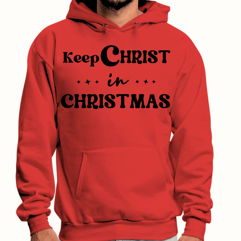 Mens Graphic Hoodie Keep Christ in Christmas - Christian Holiday
